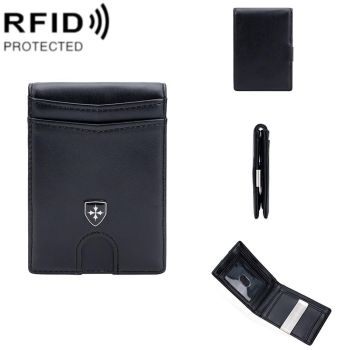Secure Multi-card Wallet with Rfid Protection - Dark Blue