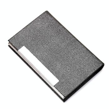 Stainless Steel Card Holder Sleek Business Accessory - Brown