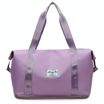 Sports Gym Duffel Bag with Wet / Dry Separation - Large Capacity - Grey