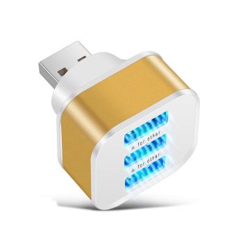 3-Port Usb 2.0 Hub Expander - Blue