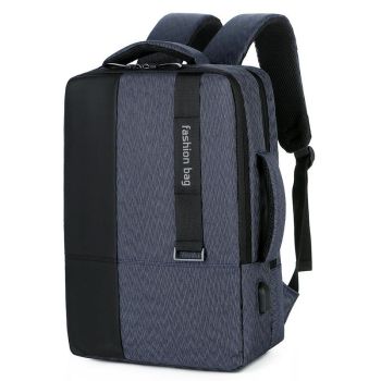 Large-capacity Laptop Backpack with Usb Charging - Ideal for Business Commuters - Grey