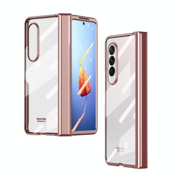 For Samsung Galaxy z Fold4 5G Samsung Galaxy z Fold4 Full Body Electroplating Hinge Case - Integrated Design - Gold