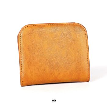 Women Leather Rfid Blocking Coin Purse - Compact Design - Purple
