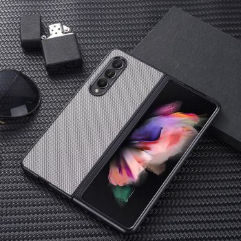 For Samsung Galaxy Z Fold4 5G Shockproof Nylon Phone Case - Black