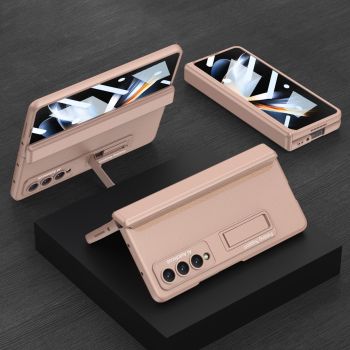 For Samsung Galaxy Z Fold4 5G Foldable Magnetic Hinge Case - Compact Design - Black