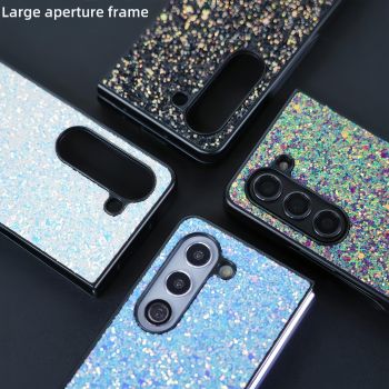 For Samsung Galaxy Z Fold4 5G Foldable Diamond Case - Compact And Stylish - Flash White