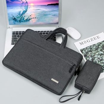 12 Inch Inner Bag with Power for Handbag and Laptop - Black