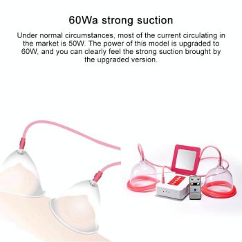 Portable Electric Chest Massager Usb Charging Remote Control - D Cup