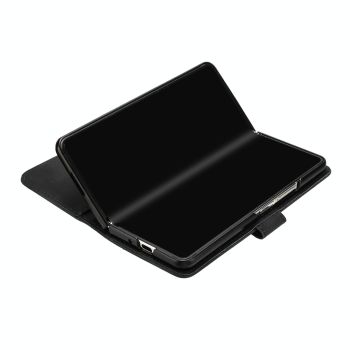 For Samsung Galaxy Z Fold4 5G Smooth Leather Phone Case - Line Pattern - Coffee