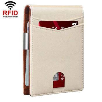 Rfid-protected Leather Credit Card Wallet - Secure & Stylish - Black