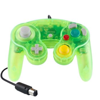 5 Piece Wired Game Controller for Nintendo Ngc - Ink Green