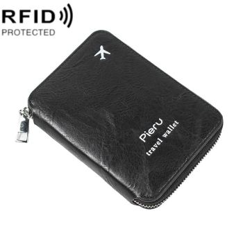 Rfid-blocking Travel Document Pouch - Brown