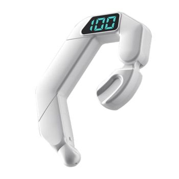 Digital Display Bone Conduction Bluetooth Headset - Sporty Design - Green