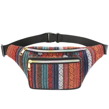 Boho Ethnic Style Waist Bag 34 X 15Cm - Style-E