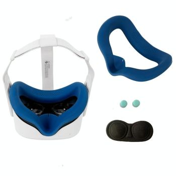 Silicone Vr Eye Mask Lens Cover Set for Oculus Quest 2 - Gun Gray