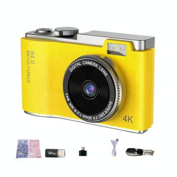 Retro Kids Camera With Dual-Lens 4K Hd Ccd - 2.4 Inch - Pink