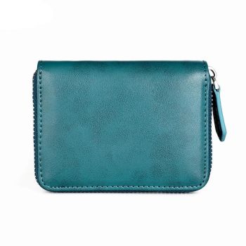 Rfid-protected Leather Coin Purse - Secure & Stylish - Black