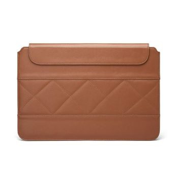 13-14 Inch Thin & Light Microfiber Leather Notebook Liner Bag for Computers - Gray