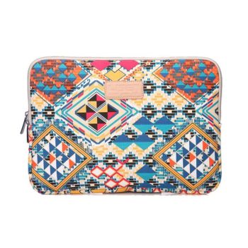 13 Inch Lingge Laptop Liner Bag - Pattern Design - Light Green Diamond Grid