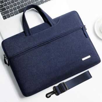14 Inch Inner Bag with Shoulder Strap for Handbag or Laptop - Dark Grey