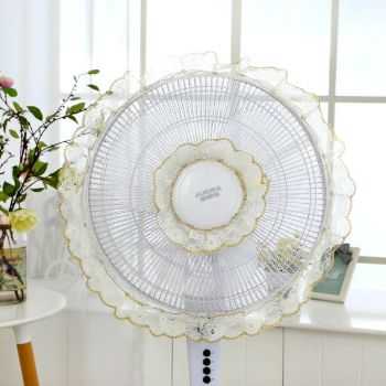 Electric Fan Safety Net Cover - Anti-pinch Dustproof - Light Pink