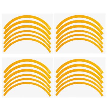 Blue Wheel Hub Sticker Set for Scooter / Bike / Electric Vehicle 2 Pcs - White