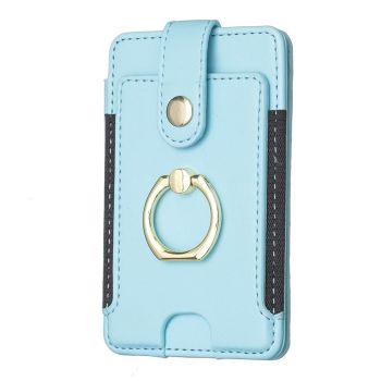 Metal Ring Card Bag Sticker For Mobile Phones - Green