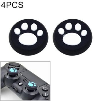 4-piece Silicone Cat Paw Gamepad Covers for Ps4 / Ps3 / Ps2 / Xbox / Wiiu - Pink