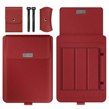 15 Inch 4-in-1 Computer Bracket Liner and Storage Bag - Dark Blue