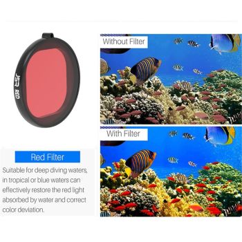 Gopro Hero8 Round Diving Lens Filter - Pink