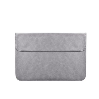 Horizontal Magnetic Leather Laptop Inner Bag - Invisible Buckle - Pink