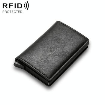 Carbon Fiber Rfid Wallet for Men - Coffee
