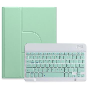 360 Degree Rotatable Bluetooth Keyboard Leather Case - Square Button - Black - For Ipad Air 2022 / Ipad Pro 11 2021