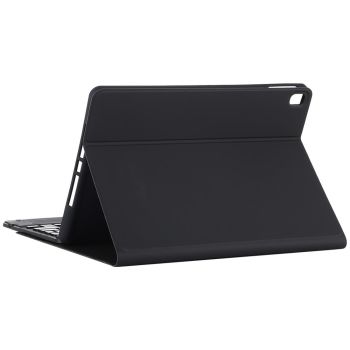 Bluetooth Tablet Case For Ipad 10.2 / Ipad Air 2019 With Touch Pad & Backlight & Pen Holder - Detachable Microfiber Leather - Dark Green