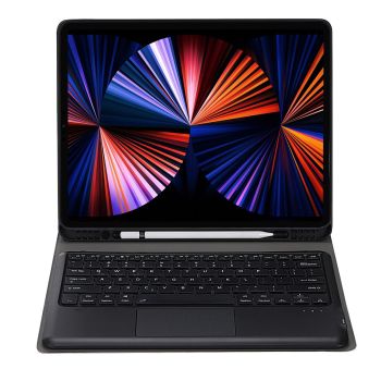 Detachable Bluetooth Keyboard Tablet Case For Ipad Pro 12.9 - Ultra-Thin With Touchpad Pen Slot & Holder - Rose Gold