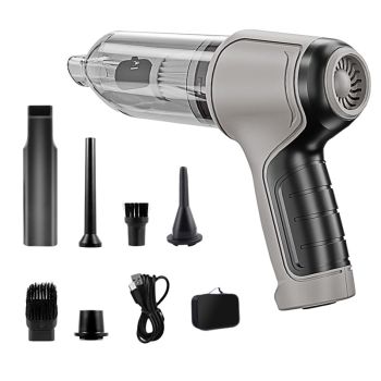 Vibe Geeks Brushless Strong Suction Wireless Car Vacuum Cleaner- Usb Charging