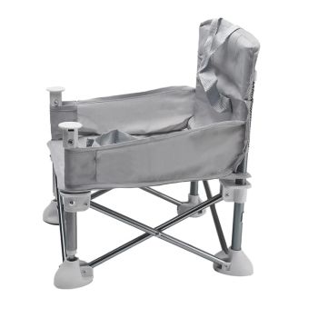 Vibe Geeks Foldable Camping and Dining Chair Outdoor Booster Seat for Toddlers - Khaki