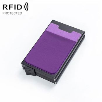Rfid-blocking Coin Card Holder - Anti-degaussing - Black Red