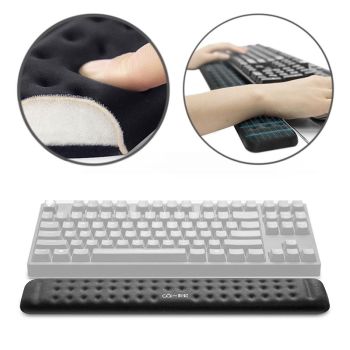 Memory Foam Keyboard Wrist Rest & Mouse Pad - Grey