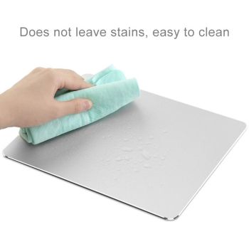 Double Sided Non Slip Aluminum Mouse Pad M Size - Grey