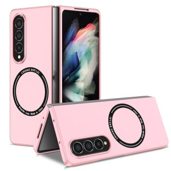 For Samsung Galaxy Z Fold4 5G Secure & Portable Magnetic Folding Case - Purple