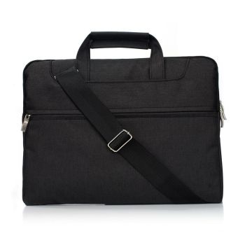 15.4 Inch Laptop Bag - Portable one Shoulder Zipper for Macbook Samsung Sony Dell Alienware Chuwi Asus Hp - Grey