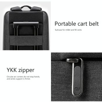 15.6-inch Waterproof Laptop Backpack - Light Grey