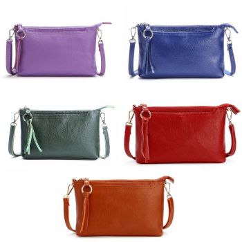 Large Capacity Tassel Shoulder Bag For Women - Ink Green