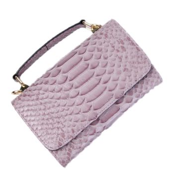 Versatile Lady Crossbody Wrist Bag - Multi-functional - Snake Pattern Blue
