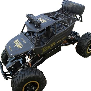 Off-road Climbing Car with 2.4ghz Remote Control and Double Motors - Gold