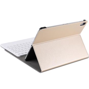 Bluetooth Keyboard & Leather Tablet Case For Ipad Pro 11 Detachable Brushed Texture Horizontal Flip Holder - Gold