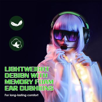 Omni Mic Gaming Headset 1.7M Cable Black+Blue - Black+Green