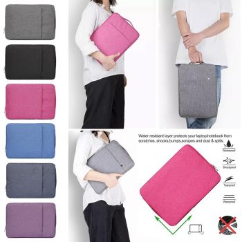 Universal Denim Laptop Case for 11.6 Notebooks - Portable and Stylish - Fits Macbook Air - 32.2x21.8x2cm - Blue