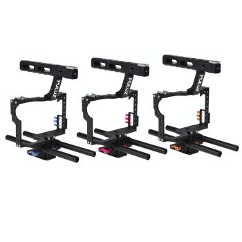 Camera Cage Stabilizer With Handle - Blue for Sony A7 / A7S / A7R